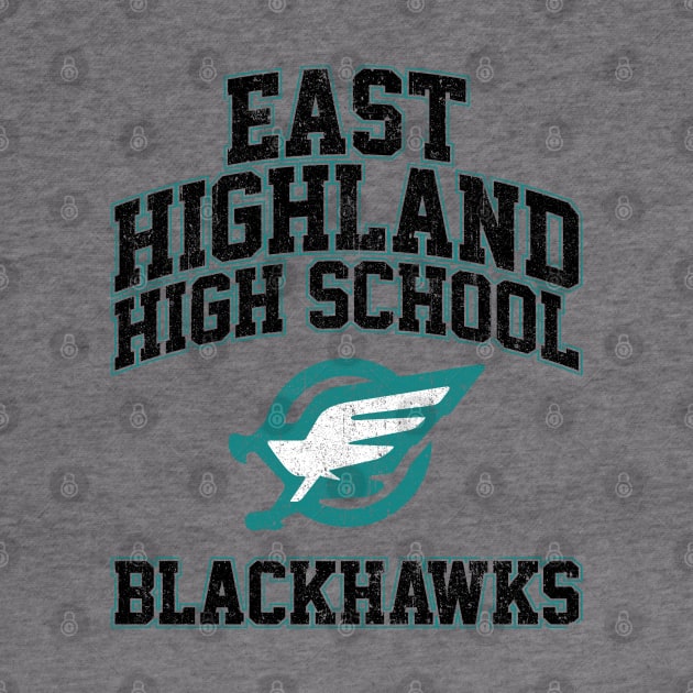 East Highland High School Blackhawks (Variant) by huckblade